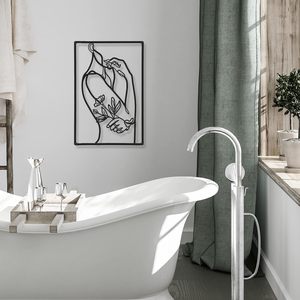 3 Pieces <strong>Metal</strong> Minimalist <strong>Abstract</strong> Woman <strong>Wall</strong> <strong>Art</strong> Line Drawing Decor Hanging <strong>Metal</strong> <strong>Arts</strong> for Living Room Decor - Product Image 5