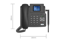 Téléphone IP fixe 4G de bureau pour hôtel, école, hôpital, point d'accès WiFi GSM Sasincomm P03-4G 2,4 pouces 320x240 SIP V2.0 Appel VoIP