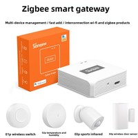 EWeLink pour passerelle multifonction ZigBee, contrôle à distance intelligent via application Wi-Fi, capteur de température corporelle et d'humidité pour portes/fenêtres