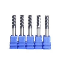 Fraise en bout en carbure monobloc revêtue d'AlTin à 4 cannelures Zcc GM-4E-D6.0 avec tige de 50mm 100% CNC d'origine