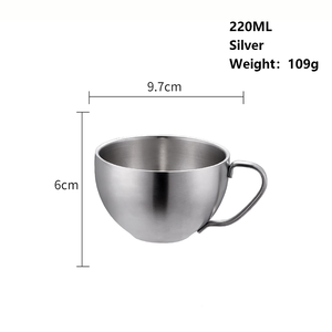 ถ้วยกาแฟสแตนเลสสองชั้น304แก้วน้ำเงินสำหรับใช้ในบ้านและห้องครัว - Product Image 6