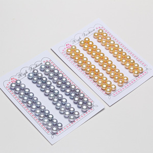 3-13mm A A A A + ngọc trai thật tự nhiên một lỗ khoan một nửa nước ngọt hình nút tròn nửa lỗ ngọc trai lỏng - Product Image 2