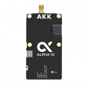 AKK Alpha 10 10W VTX - 5.8GHz 80CH 10W 7W 5W 3W 1W Power Switchable FPV Video Transmitter Support Smart Audio