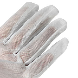Guantes Blancos Allesd 100% Poliéster para Cuarto Limpio, Guantes de Trabajo Blancos Puros sin Polvo para Laboratorio - Product Image 3