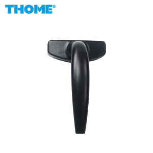 Poignée de fenêtre <span class=keywords><strong>Thome</strong></span> Modèle 202 moderne en alliage d'aluminium avec verrou à deux points, poignée courbée à angle biseauté, revêtement poudré, installation facile pour rideau - Product Image 3