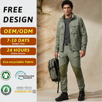 Pantalon de trekking pour homme vert olive respirant et imperméable, coupe droite, 100 % polyester, personnalisation de marque OEM/ODM