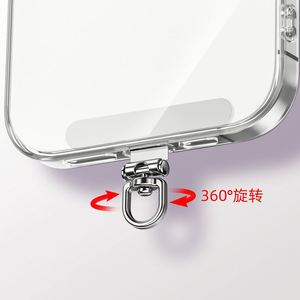 Cordón Universal para Teléfono con Anillo en D de Acero Inoxidable, Correa para Teléfono Móvil en Forma de Cuerda, Clip Metálico para Teléfono - Product Image 1