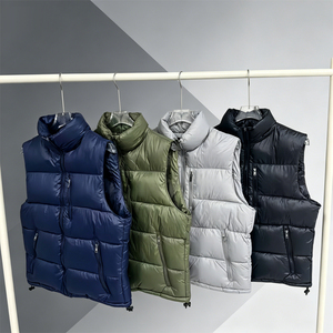 Chaleco de Plumón Personalizado GYQ con Bordado, Chaleco Holgado Informal sin Mangas con Cierre, Chaleco para <span class=keywords><strong>Hombre</strong></span> - Product Image 1