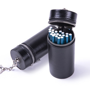 Étui à cigarettes en cuir PU Portable avec porte-clés Design de <span class=keywords><strong>luxe</strong></span> Slim 40 PCS Smokey Accessoire Boîte de rangement de voyage pour les femmes - Product Image 5