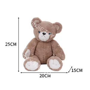 Wholesale Custom Plush 25CM Sitting Posture Brown Teddy Bear Toy Lovely Soft Animals Plush Teddy Bear Pillow Toys