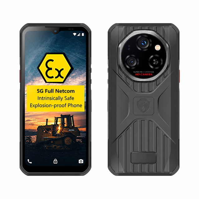 Explosion Proof 5G Phone With PTT And SOS Button Night Vision Camera Waterproof 1.5M For Emergency Rescue