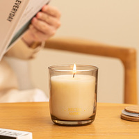 Bougies en cire de soja sans fumée, faites à la main, dans un bocal en verre, pour chambre à coucher, chambre d'hôtel, parfaites pour apaiser l'esprit, un cadeau attentionné pour vos amis, votre meilleure amie