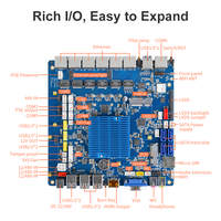 Liontron Rk3568 Procesador de cuatro núcleos con 2/4/8Gb + 32/64/128Gb Android11 1TOPS AI NPU Motherboards 6 puertos Ethernet para NAS