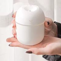 USB-Desktop-Luftbefeuchter, geräuschlos, bunte Lichter, Ultraschall, für Zuhause, 220 ml, Mini-Luft-Aromatherapie für den Einsatz im Auto und im Haushalt, tragbar