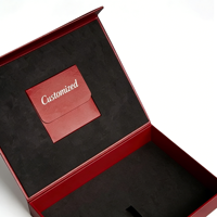 Boîte cadeau de luxe à fermeture magnétique avec doublure en velours, emballage rigide personnalisé avec logo pour bijoux, parfums, électronique
