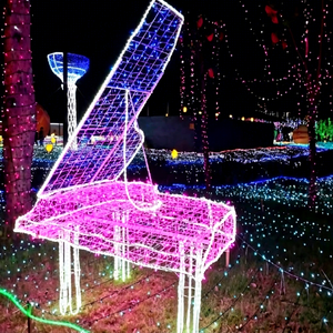 <b>Illuminated</b> Music Motif Decorations for Shopping Malls Hotels Public Plazas Parks and Seasonal Festival Installations - Product Image 1