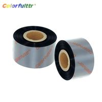 Label Perawatan Tahan Air Gunakan Resin Pencuci Termal Hitam Pita Barcode