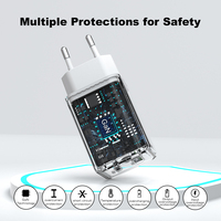 Chargeur mural USB rapide GaN PD 45W pour iPhone 17 18 Pro Max, ordinateur portable, Macbook, tablette, téléphone portable, certifié CE ROHS, directement de l'usine