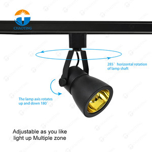 Sistema de riel comercial empotrado, <span class=keywords><strong>foco</strong></span> ajustable de superficie de techo Cob <span class=keywords><strong>Mr16</strong></span> Gu10, accesorios de <span class=keywords><strong>foco</strong></span>, carcasa de luz de pista Led - Product Image 3