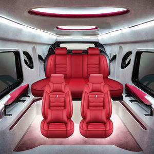 Sıcak satış kırmızı deri koltuk kapakları evrensel kafa bel yastığı her mevsim Mustang otomotiv ürünleri için büyük miktarlarda - Product Image 5