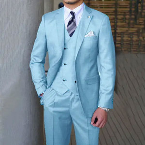 Costumes pour hommes sur mesure, nouveaux, pour mariage, décontractés, costumes d'affaires, ensemble de 3 pièces, veste, <span class=keywords><strong>gilet</strong></span> et pantalon, tenue de marié, vêtements pour hommes - Product Image 4