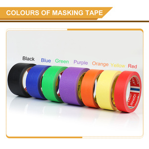 Cinta de Papel Crepé para Enmascarar, Anti-UV, Rollos Jumbo, Cinta de Papel para Enmascarar sin Residuos para Pintura Automotriz en Aerosol - Product Image 3