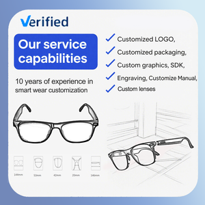 SENBONO M01PROカメラ付きファッションスマートメガネWIFI写真ビデオChatGPT AI翻訳通話音楽スマートサングラス - Product Image 4