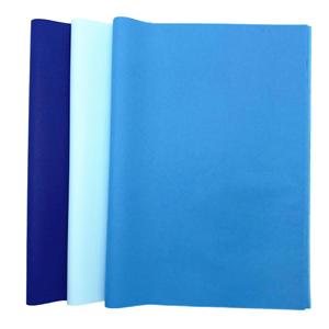 กระดาษห่อของขวัญสีฟ้า 14 กรัม ซีรีส์บลู บรรจุในถุง OPP สำหรับห่อของขวัญ ขายส่งจากโรงงานโดยตรง - Product Image 4