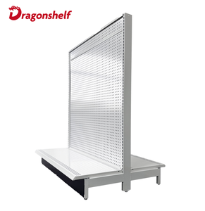 מדפי גונדולה ממתכת של וולמארט, מדפי סופרמרקט, מדפי חנות קמעונאית, מדפי סופרמרקט לתצוגה - Product Image 3