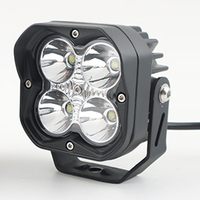 Phare de travail LED blanc et jaune de 3,3 pouces avec DRL jaune pour moto tout-terrain, voiture, SUV, VTT, UTV, BUS 9-32V