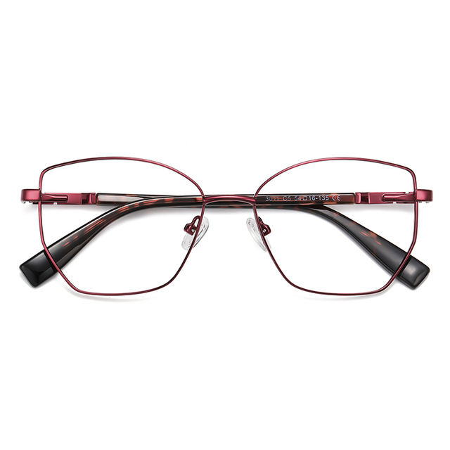 Stock Private Label Square Eyes Glasses Colorful Anti Blue Light Optical Eyewear