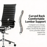 Chaise de bureau ergonomique moderne avec dossier mi-haut en cuir PU, pivotante, réglable, confortable et rembourrée, idéale pour les conférences et les tâches de direction.