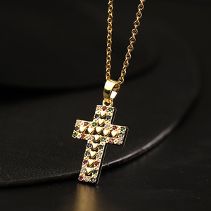Pendentif de bijoux chrétiens plaqué or, breloques religieuses, pendentif San Judas Tadeo, croix de Jésus - Product Image 6