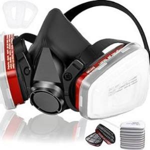 Mascarilla reutilizable antipolvo para uso transfronterizo, protección contra humo tóxico, pulverización de pesticidas, pintura, químicos, formaldehído y decoración - Product Image 2