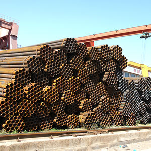 Échantillon gratuit <span class=keywords><strong>SATM</strong></span> JIS GB A36 Q235 Q345 SCH40 SCH80 Tuyau en acier au carbone HR soudé laminé à chaud Tube en acier au carbone Erw Prix - Product Image 5