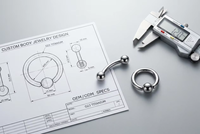 Boucles d'oreilles créoles en titane F136 en forme de D, aiguille droite, légères, élégantes, unisexe, pour usage quotidien, bijoux de piercing d'oreille