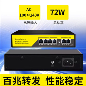 Commutateur intelligent Hongjin HJSCCD 4 8 16 ports 100 Mbps PoE Uplink Gigabit pour le bureau et la maison - Product Image 3