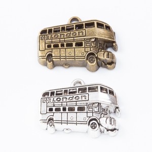 Breloque Bus à deux étages <span class=keywords><strong>de</strong></span> Londres en alliage <span class=keywords><strong>de</strong></span> zinc bronze antique pour bracelets <span class=keywords><strong>de</strong></span> fans du transport britannique - Product Image 4