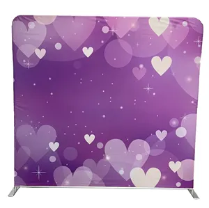 Fancy Pillow Case Backdrop Custom Promotional Backdrop Photo Booth Display Stands for Party Events