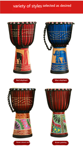 Trống châu Phi với thân gỗ gụ và bề mặt da cừu có sẵn trong các kích cỡ phù hợp cho người mới bắt đầu từ trẻ em đến người lớn - Product Image 2