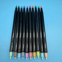 OUTAE – Ensemble de stylos surligneurs de haute qualité pour le dessin et la peinture, double pointe pinceau et pointe fine, marqueurs aux couleurs personnalisées