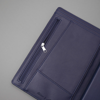 Sampul Buku Kulit PU KIAACE dengan Kantong Dompet Tempat Pulpen - Warna/Desain/Ukuran Dapat Disesuaikan