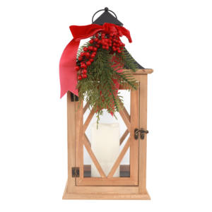 Lanterne <span class=keywords><strong>Natalizie</strong></span> da Tavolo a LED, Ornamenti <span class=keywords><strong>in</strong></span> <span class=keywords><strong>Legno</strong></span>, <span class=keywords><strong>Portacandele</strong></span> e Vasetti per Candele, Regali Luminosi per la Stagione Festiva - Product Image 3