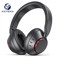 Casque sans fil ANC supra-auriculaire en gros, Bluetooth 5.3, structure rotative et pliable, jusqu'à 34 heures d'autonomie, prise en charge du logo personnalisé