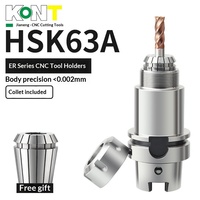 Porte-outil CNC HSK63A-ER, porte-fraise à cinq axes haute vitesse, équilibrage dynamique, haute précision, sans revêtement