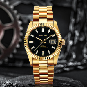 Montres mécaniques automatiques de luxe PINTIME pour hommes, acier inoxydable, verre saphir, design étanche, cadran de 41 mm, vente chaude - Product Image 1