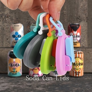 Soda có thể có nắp đậy với Silicone rơm leakproof nước giải khát có thể bao gồm chống bụi tái sử dụng Silicone đồ uống có thể rơm Nắp - Product Image 3