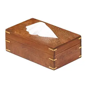 Tisch Servietten Seidenpapier etui Bambus Tissue Box für Home Office Desktop Holz dekorative Design Tissue Box