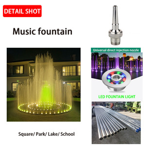 Fuente musical de acero inoxidable de <span class=keywords><strong>alta</strong></span> calidad, personalizable, ajustable, con estilo moderno y elegante, equipo para jardín - Product Image 3