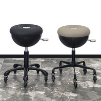 Chaise de Barbier Moderne Haut de Gamme Tendance et Populaire pour Salon, Réglable, Pivotante, en Acier Inoxydable, avec Pompe Hydraulique et Base 5 Étoiles